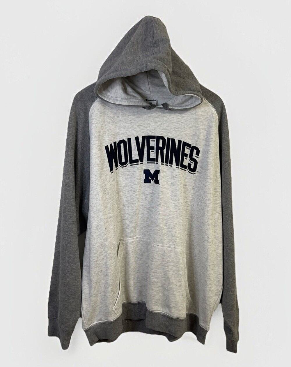 Champion Brand Michigan Wolverines & Arizona Coyotes Men's Hoodie, Gray Cole XXL